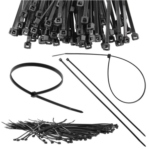 100x sťahovacie pásky Káblové pásky Zipsy 2,5 x 100 mm Silné UV sťahovacie pásky
