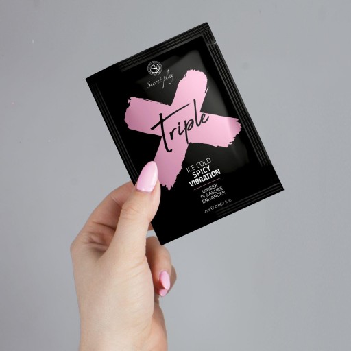 MONODOSIS TRIPLE X 3 V 1 stimulačný gél UNISEX PLEASURE ENHANCER GEL 2 ML