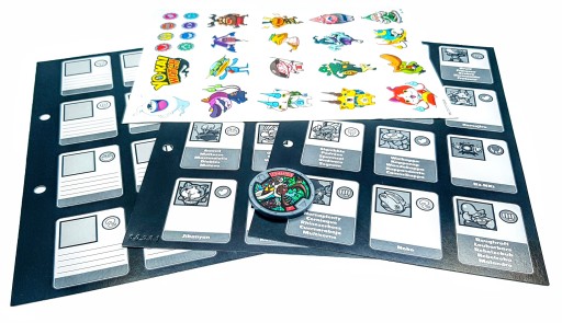 ZBERATEĽSKÉ STRÁNKY HASBRO YOKAI S MEDAILAMI + NÁLEPKAMI + TRIČKAMI