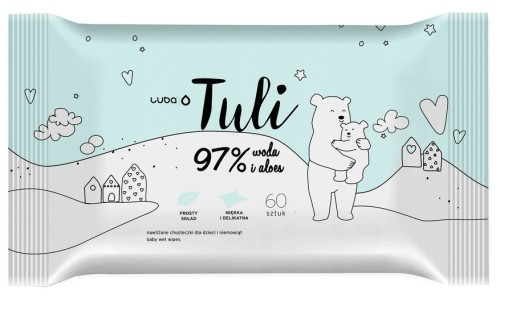 Luba vlhčené obrúsky voda a aloe 1 x 60 ks.