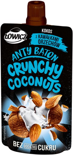 Łowicz Antybaton Crunchy Coconuts Kokosová pena s kúskami orechov 100 g