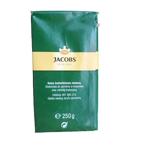 JACOBS KRONUNG Mletá káva bez kofeínu 250 g DÁTUM: 2025/04