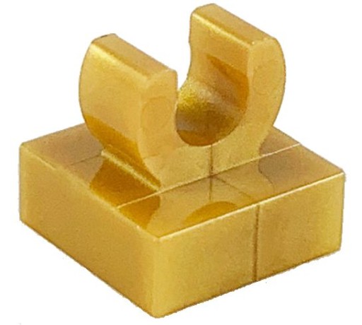 LEGO 1X1 S RÚČKOU ZLATÁ 15712 - 10 KS