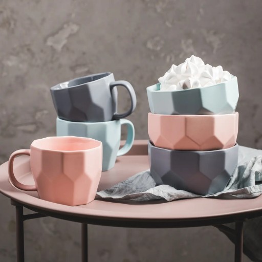 Porcelánová miska 400ml Diamond červená