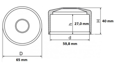 ŠEDÝ uzáver pre 60 mm rúrku