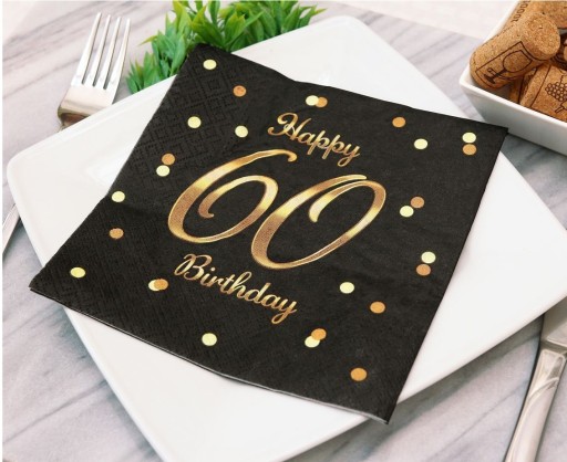 Happy 60 Birthday obrúsky 20 kusov Birthday