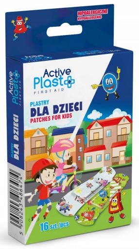 Activeplast detské náplasti 7cm x 2cm 16 kusov