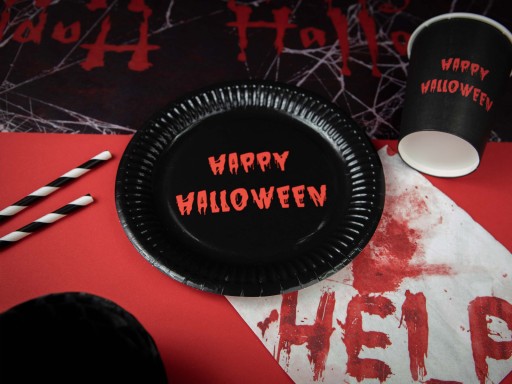 Halloweenske taniere Bloody 18cm 6ks