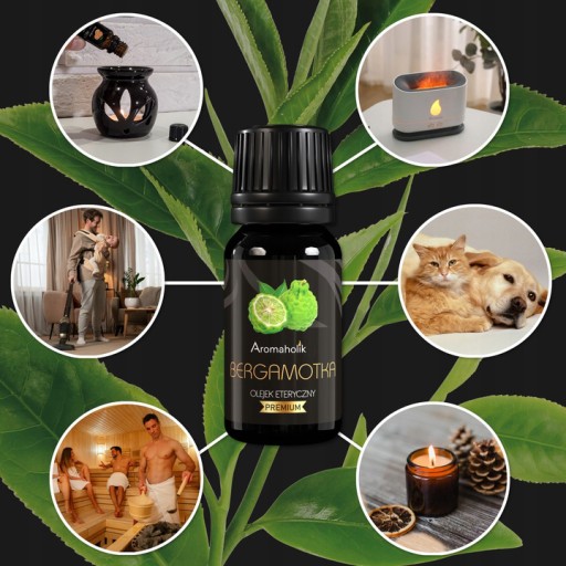 BERGAMOTKA Esenciálny saunový olej 10ml Parfumovaný 100% prírodný