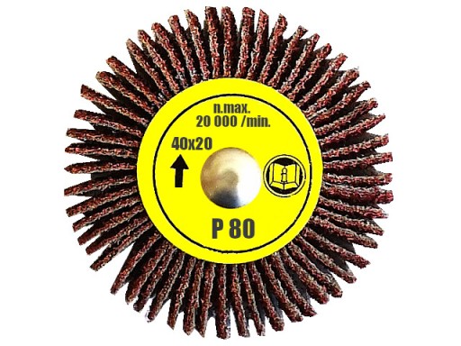 BRÚSNY KOTOÚČ S KLAPKOVOU BRÚSOU NA STOPKE PRE VŔTAČKU 40x20 GR. 80 PL