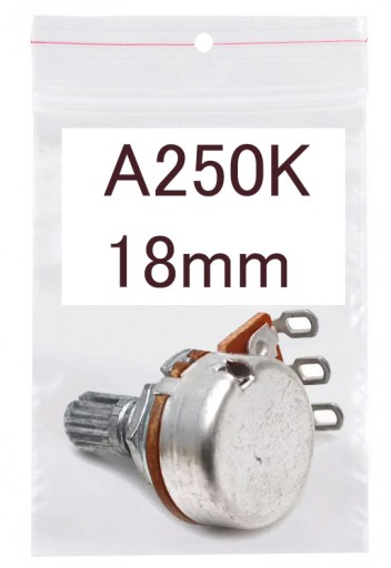Logaritmický potenciometer Kera A250K/18 VOLUME