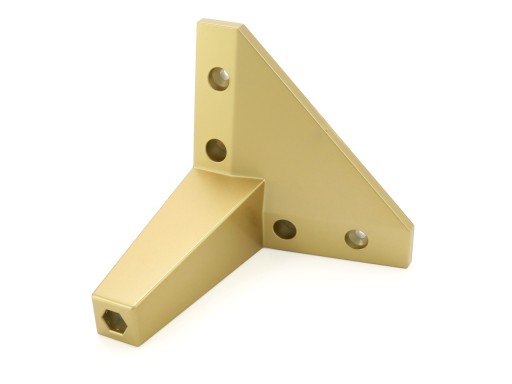 ZLATÁ NOHA ŠIKMÁ ROHOVÁ NÁBYTKOVÁ NOHA H-100 10 CM
