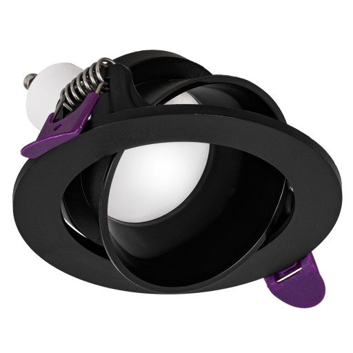 Okrúhle LED halogénové stropné svietidlo GU10 Black Mesh SPOT MOVABLE x 3ks