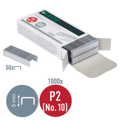 LEITZ Power Performance Pozinkované sponky č