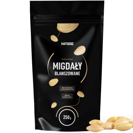 MANDLE CELÉ BLANČENÉ 250g HiFOOD PREMIUM