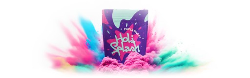 Holi Splash prášok Festival of Colors Pink ECO