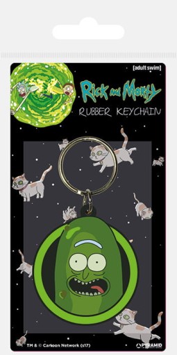 Rick and Morty Pickle Rick gumená kľúčenka