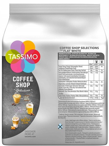 TASSIMO kapsule Typ FLAT WHITE 8 káv