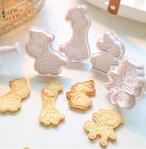 KRÁJAČE NA COOKIE ZEBRA OPICE ŽIRAFA REZANÉ ZVIERATÁ SAFARI 4