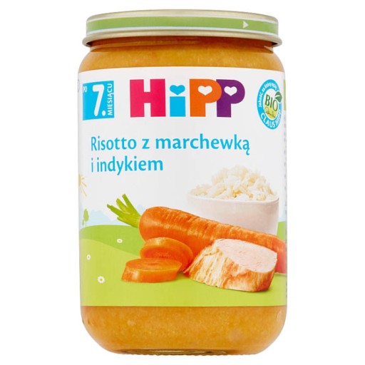HiPP Rizoto s mrkvou a bio morčacím mäsom, 220g