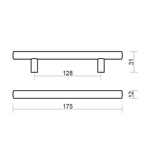 4x NÁBYTKOVÁ ÚCHYTKA ZÁBRADĽKA ČIERNA ÚCHYTKA DO KUCHYNSKEJ SKRIŇKY ZÁSUVKA 128mm