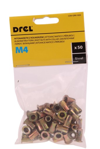 NITOVACIA MATICA NITOVACIA MATICA S PRÍRUBOU M4 50 kusov OCEL