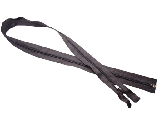 Sekcia zipsu 5, špirála, 55 cm, sivá