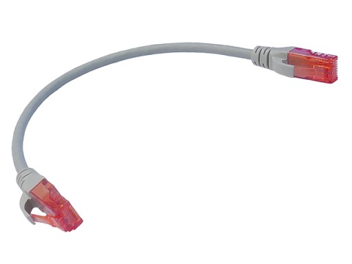 Cat.6 UTP patch kábel RJ45-RJ45 1:1 Cu AWG26 sivý 0,25m