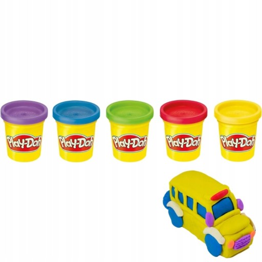 SADA PLAY-DOH CASTRY 4+1 - 5 RÔZNYCH FARIEB - 5 TRUBEK