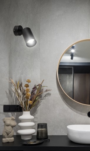 Nástenná lampa s pohyblivou trubicou kovová LED GU10