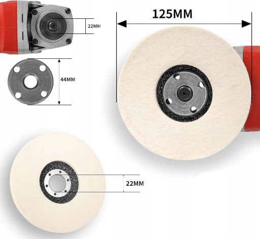 PLSTENÝ LEŠTIACI KOTOUČ PLNÝ PLST 125mm