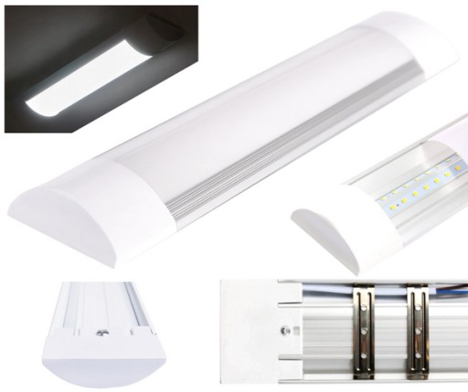 POVRCHOVÁ LED LAMPA 30cm 10W PRE DIELNU GARÁŽ 6500K STUDENÁ FARBA