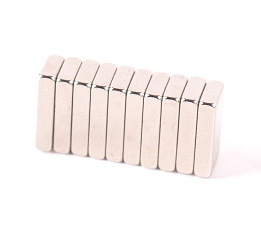 Neodymové magnety 15X5X5 mm 1ks. MPŁ STRONG lamelový