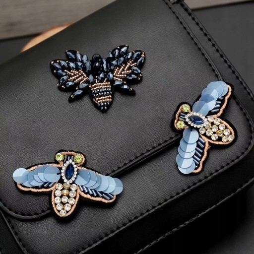 Korálky Patch Fly Motýlik Insect Rhinestones