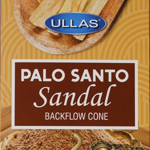 Indické vonné kornútky ULLAS PALO SANTO SANDAL spätné kornútky 10 ks