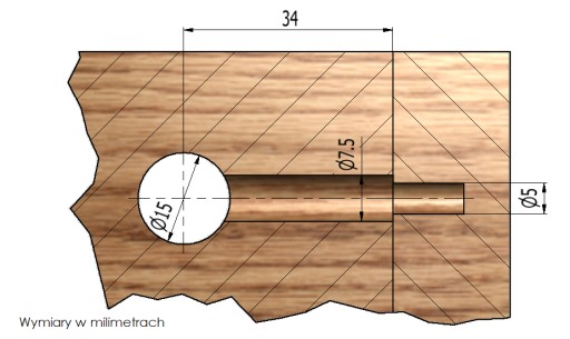 10x Excentrický konektor z plastu fi15 pre priemer 19mm