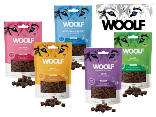 WOOLF prírodná pochúťka, jemné morčacie kocky 100g