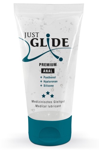 Premium Anal silikónový lubrikant 50 ml - bezfarebný, bez zápachu - Just Glide