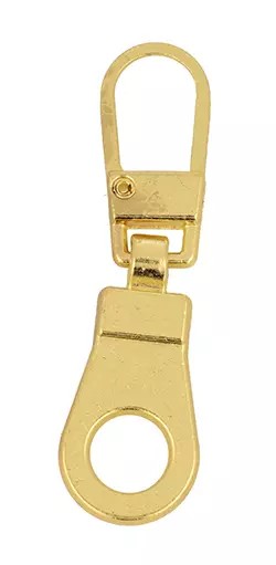 Prívesok na zips, oprava zipsu, 4 cm, zlatý