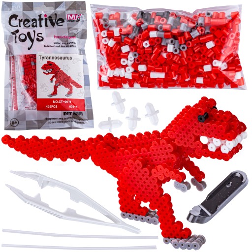 3D zažehľovacie korálky TYRANOSAUR