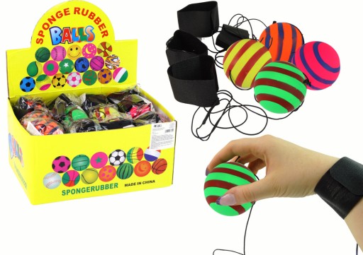 PU gulička na gumičke s náramkom 6 cm 4 farby Jojo Circles