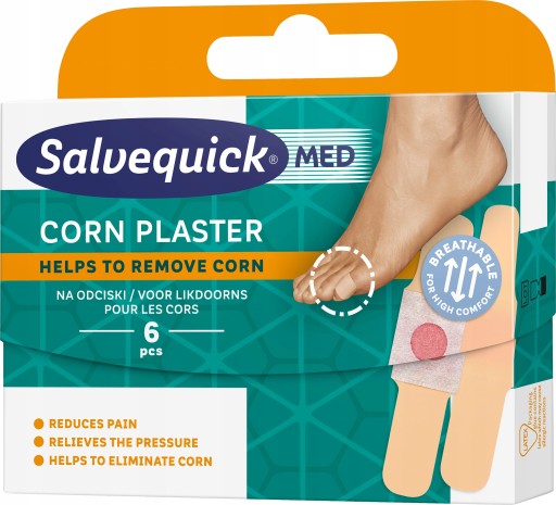 SALVEQUICK NÁplasti NA KUKURIČIE s kyselinou salicylovou