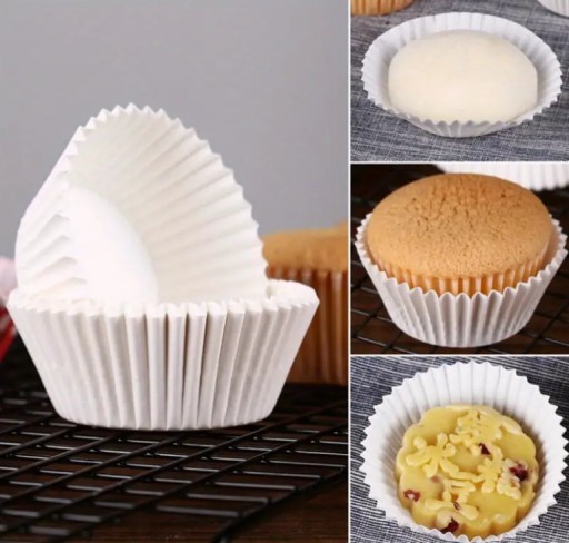 Papierové košíčky na pečenie cupcakes, BIELY, priemer 5 cm, 200 ks.