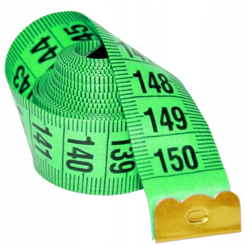 Krajčírsky meter 150cm centimetrová miera, obojstranná páska, cm palce