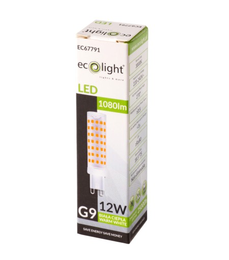 G9 LED žiarovka 12W 4K 1080Lm, neutrálna farba
