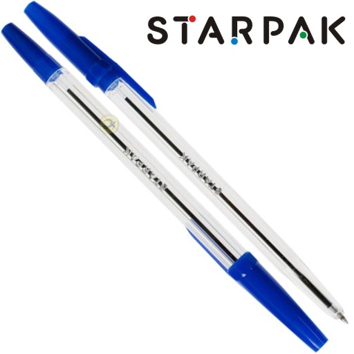 TRANSPARENTNÉ MODRÉ GULIČKOVÉ PERO STARPAK