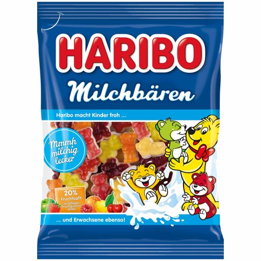 Haribo Milchbaren ovocné želé medvedíky 160g