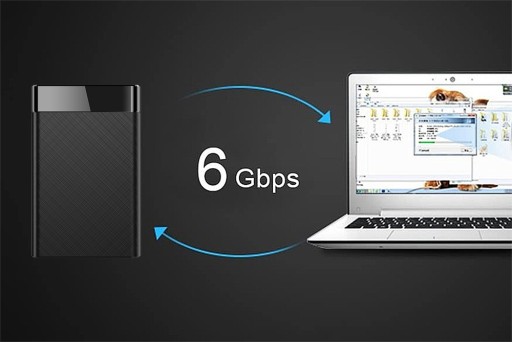 OBLOŽENIE DISKU PRE 2,5'' SATA USB 3 HDD KOŠÍK