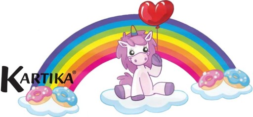 KARTIKA UNICORN Toaletný papier so vzormi jednorožca, 8 roliek, 3-vrstvový