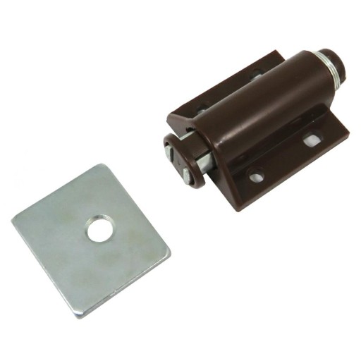 PUSH TO OPEN magnetická západka na nábytok, hnedá, 34mm